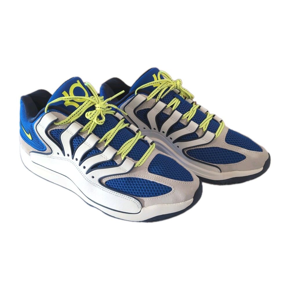 Nike KD18 "Smart City" basketball shoes Hyper Royal/Neon Yellow/Sail Size 10.5 - Picture 7 of 16
